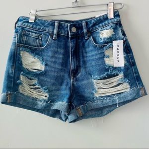 Pacsun NWT $44.95 Distressed Mom Short Size 24/0